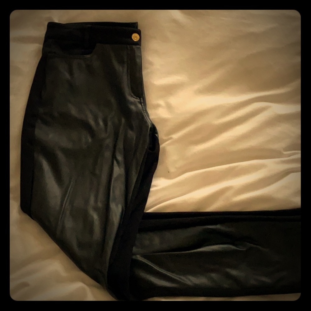 Michael Kors Black Leather Legging